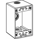 24-orbit 1db75-3 1-gang Weatherproof Boxs Three 0.75 Inch Hubs 2.63 Deep. Fixed Price $74.99.