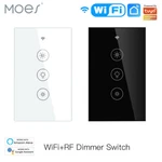 Moes Wifi Rf Smart Dimmer Light Switch Wall Touch Glass Panel Alexa Google App. Fixed Price $24.29.