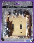 River's Edge Products Playful Bears Double Switch Plate. Fixed Price $16.00.