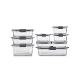 Rubbermaid Brilliance Glass Food Storage Assorted Sizes (18-piece), Clear. Fixed Price $107.34.