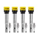 Ignition Coil Packs Uf529 & Spark Plugs 4644, Compatible With 2006-2016 Vw Vo.... Fixed Price $73.32.