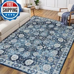 Carpelux 6x9 Area Rug For Living Room & Bedroom, Washable Non-slip Vintage Rugs,. Fixed Price $69.74.