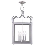 Livex Garfield 4 Light Chain Lantern, Brushed Nickel - 4314-91. Fixed Price $119.98.