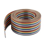 Uxcell Idc Wire Flat Ribbon Cable 30pin 1.27mm 10ft Rainbow Color. Fixed Price $22.69.