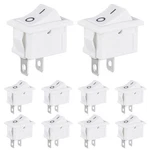 Vexunga 10 Pcs White Mini Rocker Switch 2 Pin On Off Boat. Fixed Price $11.23.