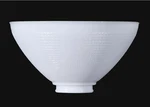 White Milk Glass 2-7/8" X 10" Ies Floor Table Lamp Reflector Waffle Shade. Fixed Price $62.95.
