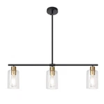 Kmaipem Kitchen Island Lighting, 3 Lights Linear Farmhouse Chandelier, Black .... Fixed Price $87.72.