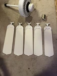 Rare 52 Inch Vintage Casablanca Panama 5 Ceiling Fan W-11. Fixed Price $149.00.