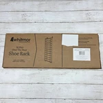 Whitmor Shoe Rack White 36-pair Over The Door Metal Mesh 6037-7037-wht. Fixed Price $19.99.