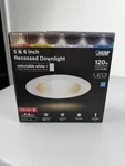 Feit Electric White 5-6 In. W Aluminum Led Dimmable Recessed Downlight 14.3. Fixed Price $13.99.