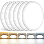 Peasur 12inch Led Ceiling Light Flush Mount, 5cct 12in-6 Pack, White. Fixed Price $83.51.