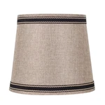 Grey Linen Round Lamp Shade 6x7.5x6.5 Inches Accent Lighting For Table Floor. Fixed Price $16.73.