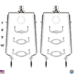 2-pack Hzhfcb Adjustable Lamp Shade Harp Holder (7-10 Inch) For E14, E26, E27. Fixed Price $44.69.