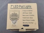 Lightboss 7" Led Light Pod Golf Cart Off Road Spot 20,000 Raw Lumen. Fixed Price $18.50.