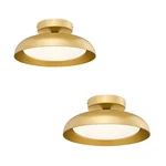 Kudos Gold Ceiling Light 2pk 12 Inch Led Semi Flush Mount Fixture. Fixed Price $143.73.