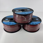 Adilswil Red & Black 18/2c Premium Speaker Wire 18 Gauge 450 Ft Total 3 Roll New. Fixed Price $53.99.