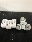 3-light White Ceiling Fan Shades Led Light Kit. Fixed Price $24.15.