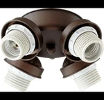 Quorum 2401-8086 Kit 8" 4-light Ceiling Fan Light In Oiled Bronze. Fixed Price $94.00.