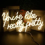 Pretty Neon Sign Led Light For Wall Decor, Wedding, Bedroom, Usb, Dimmable. Fixed Price $35.40.