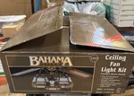 Bahama 169 Ceiling Fan Light Kit Antique Brass Finish Model: Y-304f-ab New. Fixed Price $45.00.