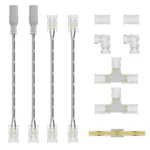 Gingsow 2pin 8mm Cob Led Strip Light Connectors Set Gapless Solderless.... Fixed Price $14.76.