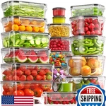 40 Pc Food Storage Containers Lids Airtight Leakproof Bpa-free Stackable. Fixed Price $32.51.