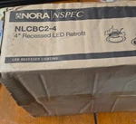 Nora Nspec Nlcbc2-4 4" Led Recessed Retrofit Downlight, 6-pack. Fixed Price $50.00.