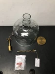 Capital Lighting 325717ad Aged Brass 15" Pendant, Clear Water Glass Shade. Fixed Price $101.91.