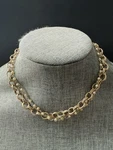 Sarah Coventry Twisted Cable Link Necklace Gold Tone Faux Pearl Classic Capsule. Fixed Price $25.00.