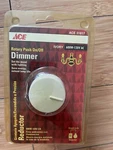 Ace 31817 600w-120v Ac Dimmer Rotary Turn On/off (white). Fixed Price $12.00.