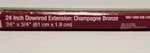 Home Depot 24-inch Downrod Fan Extension Champagne Bronze 24 Inch X 3/4. Fixed Price $17.95.