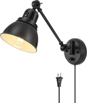 Plug In Wall Sconces, Sconce Lighting With Dimmable On Off Switch, Swing Ar. Fixed Price $53.98.