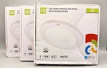 Asd 9" Led Motion Sensor Ceiling Light Flush Mount Panel 3cct White 3 Pack. Fixed Price $49.99.