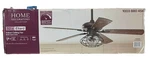 Home Decorators Collection Ellard 52 In. Led Matte Black Ceiling Fan With Light. Fixed Price $89.99.