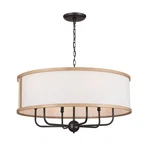 Kichler 52466 Heddle 6 Light 31"w Drum Chandelier - Anvil Iron. Fixed Price $515.99.