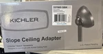 Kichler 60-degree Sloped Roof Ceiling Fan Adapter, 337005sbk - Satin Black. Fixed Price $39.00.