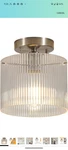 Wochos Modern Semi Flush Mount Ceiling Light, Industrial Clear Glass Nickel. Fixed Price $24.99.