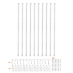 Uimoso Plaster-in Led Aluminum Channel Set,10-pack,6.6ft/2m Trimless Recessed. Fixed Price $74.79.