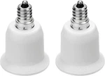 2-pack E12 To E26 Adapter, Light Socket Medium Base, E27 Converter Li. Fixed Price $14.99.