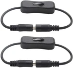Tronicspros 2pcs Led Strip Light Inline On/off Switch Cable Dc Jack (5.5x2.1mm). Fixed Price $9.99.