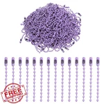 Uxcell Light Purple Ball Bead Chain 100mm 220 Pcs. Fixed Price $20.00.