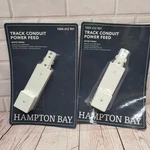 (2- Pack) Hampton Bay Track Lighting Conduit Power Feed White 2400w 1004 612 901. Fixed Price $15.16.