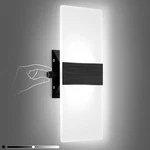 Lightess Modern Wall Sconce With Switch, Indoor Light Dimmable, 12w Blac.... Fixed Price $36.14.