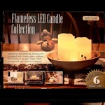 Flameless Led 3 Wax Candles Vanilla Scented Auto 6 Hour Timer New In Box. Fixed Price $16.99.