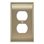 Amerock Gold 1-gang Duplex Outlet Wall Plate (1-pack). Fixed Price $7.99.
