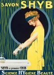 14853.wall Decor Poster.vintage Interior Art.savon Shyb French Soap Ad Woman. Fixed Price $57.00.