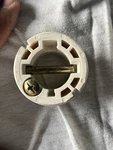 Casablanca Ceiling Fan Hanger Ball Mount With Pin In White Finish. Fixed Price $12.00.