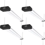 Hykolity 4 Pack 4ft Linkable Led Shop Light For Garage, 6500lm, 60w, White. Fixed Price $114.84.