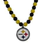 Pittsburgh Steelers Fan Bead Necklace W/ Team Logo - Nfl Football. Fixed Price $18.14.