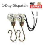 Gaqwok Zing Ear Ze 109 2pcs Fan Chain Pull Switch On Off Speed Ceiling. Fixed Price $11.55.